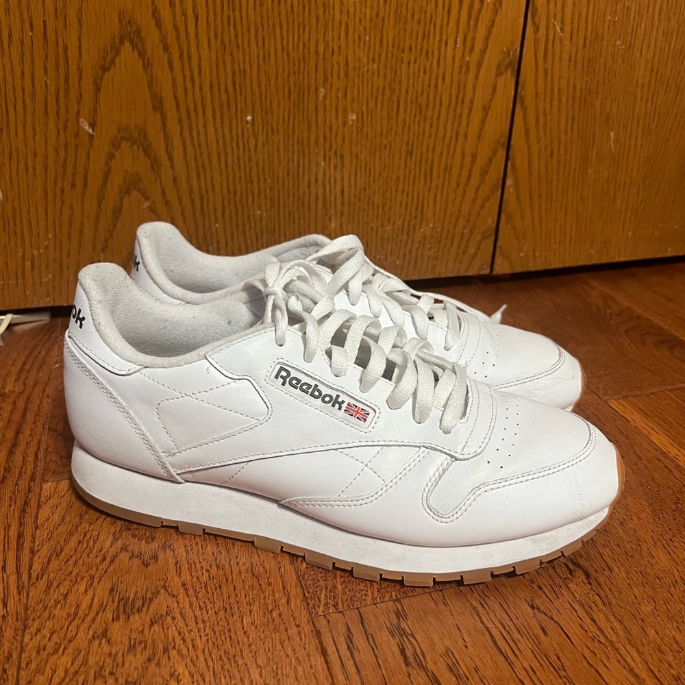 Reebok Classic Leather Men's Shoes, Triple White